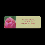 Pink Tulip Address Label labels