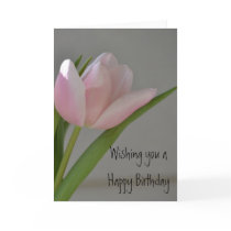 Pink Tulip Birthday cards