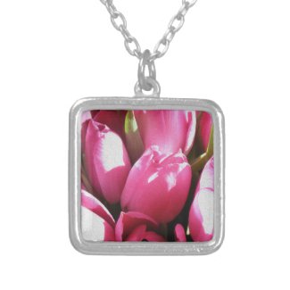 Pink Tulip Bouquet Pendant