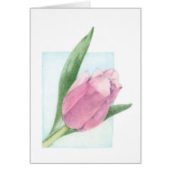 Pink Tulip Card card