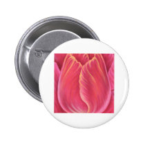 Pink Tulip Flower Nature Painting - Multi buttons