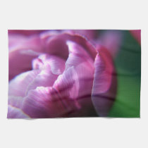 Pink Tulip Flower Petals kitchen tea towel american mojo kitchen towels