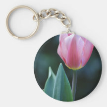 Pink Tulip Key Chain