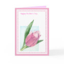 Pink Tulip Mother's Day Card card