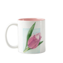 Pink Tulip Mug mugs