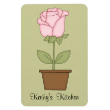 Pink Tulip Premium Magnet