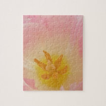 Pink Tulip Puzzle/Jigsaw with Tin