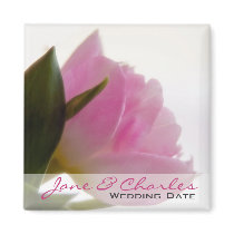Pink Tulip • Save the Date Magnet by SabineStGreetings Pink Tulip • Save the Date Magnet