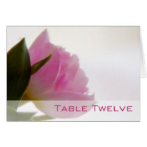 Pink Tulip • Table Card by SabineStGreetings Pink Tulip • Table Card