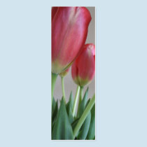 Pink Tulips Bookmarks business cards