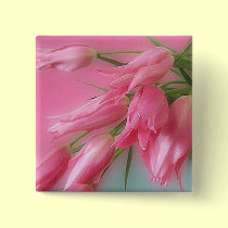 Pink Tulips buttons