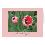 "Pink Tulips" Card