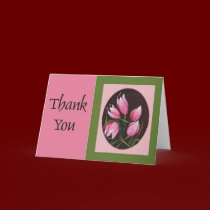 pink tulips cards