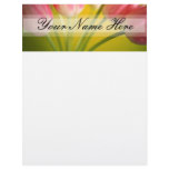 Pink Tulips Customized Letterhead