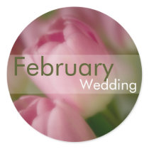 Pink Tulips • February Wedding Sticker by SabineStGreetings Pink Tulips • February Wedding Sticker