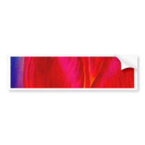 Pink Tulips Flowers Painting Art - Multi bumper stickers
