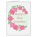Pink Tulips Grandma cards