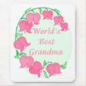 Pink Tulips Grandma mousepads