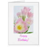 Pink Tulips: Happy Birthday! Cards