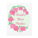 pink tulips Mother postcards