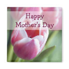 Pink Tulips, Mother's Day magnet