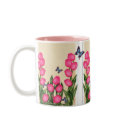 Pink Tulips mugs by MANolan Pink Tulips mugs