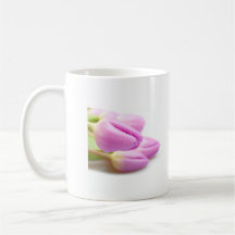 Pink tulips mugs