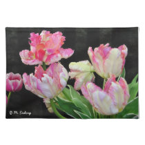 Pink Tulips Placemats placemats