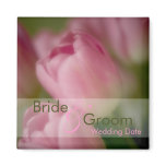 Pink Tulips • Save the Date Magnet