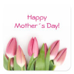 Pink tulips sticker