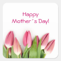 Pink tulips sticker