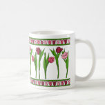 pink tulips sulk mugs