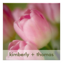Pink Tulips • Wedding Invitation invitations