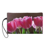 Pink Tulips Wristlet bagettes bags