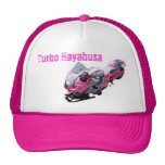 Pink turbo Hayabusa drag bike Hat Wyldfantasies hats