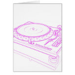 Pink Turntable Greeting Card