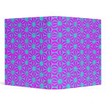 Pink Turquoise Pinwheel Colour Fever Binder