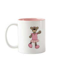 Pink Tutu Ballerina Ballet Bear mugs by cutespot Pink Tutu Ballerina Ballet Bear mugs