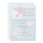 Pink Umbrella Bridal Shower Invitation