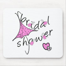 Pink Umbrella Bridal Shower mousepads by weddingsareus Pink Umbrella Bridal Shower mousepads