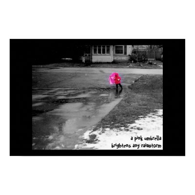 Pink Umbrella Posters by paulland