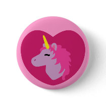 Pink Unicorn buttons by toxiferous Pink Unicorn buttons
