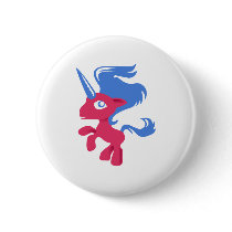 Pink Unicorn buttons by jeffbenzenberg Pink Unicorn buttons