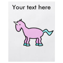 Pink unicorn flyer