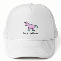Pink unicorn trucker hats