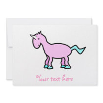 Pink unicorn invites