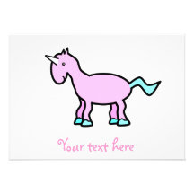 Pink unicorn invites