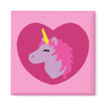 Pink Unicorn magnets by toxiferous Pink Unicorn magnets