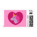 Pink Unicorn postage by toxiferous Pink Unicorn postage