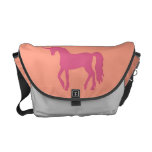 Pink Unicorn - Tangerine Rickshaw Messenger Bag